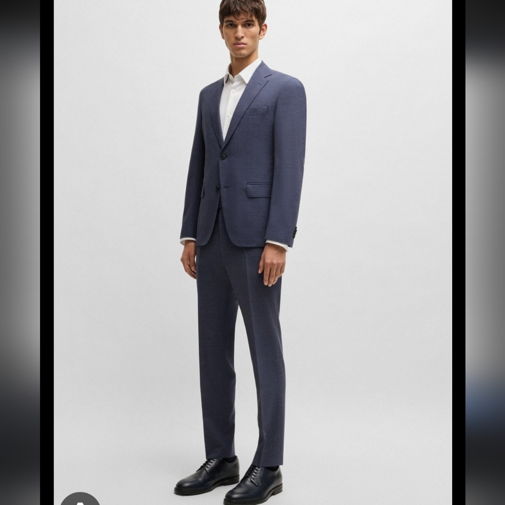 Hugo Boss Mens Wool James Sharp Suit 44 R NEW